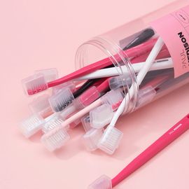 [PAUL MEDISON] Double Micro-Bristle Toothbrush Set Pink Edition 20p | Elastic & Ultra-Fine Bristles for Deep Cleaning with 2.5cm Head for Full Oral Care